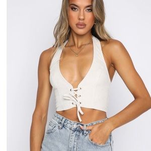 Keep It Cute Crop Taupe